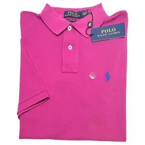 Polo by Ralph Lauren Men's Pink Polo Shirt